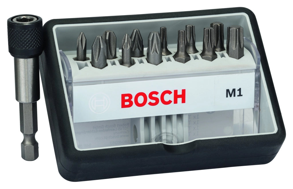 2607002563 - Set Robust Line di bit di avvitamento M Extra Hard, 12 +1 pz. 25 mm, 12+1 pz.