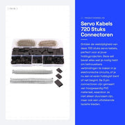 Cavi di Servo - 720 Pezzi di Connettore - 3 Pin - Isolamento Eccellente - Adatto per Progetti di Hobby - Kit di Presa - Robusto e Duraturo
