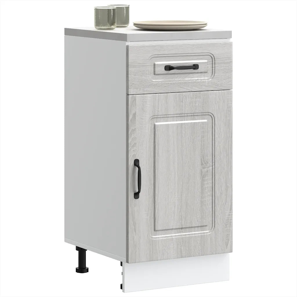 Base da Cucina-Mobile Base da Cucina Kalmar Grigio Sonoma in Legno Multistrato 559825
