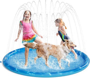 150cm sprinkler water gioco esterno mat antiscivolo schizzo giocattolo per bambini esterno per festa - per bambini - per cani - bambini Mat di gioco acquatico esterno