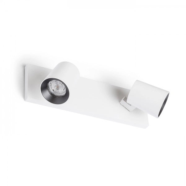 Faretto KENNY II plafoniera/applique bianco/nero  230V GU10 2x35W