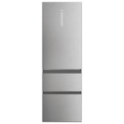 Haier frigorifero combinato HTW 3618DNMG, 360 litri, libera installazione, classe D, acciaio inossidabile, 185x59,5x66,7 cm