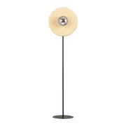 Piantana Moderno Brigid Acciaio Nero Marrone Grigio 1 Luce E14 Ip20