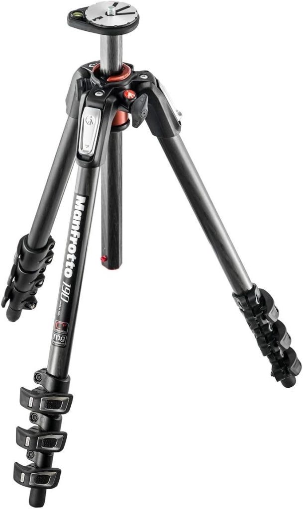 Kit Treppiede 190XPRO a 4 Sezioni in Alluminio con Testa su 3 Assi, Kit Professionale Accessori Fotografia, Treppiede Fotocamera con Testa 3-Vie per fotocamera mirrorrless, DSLR