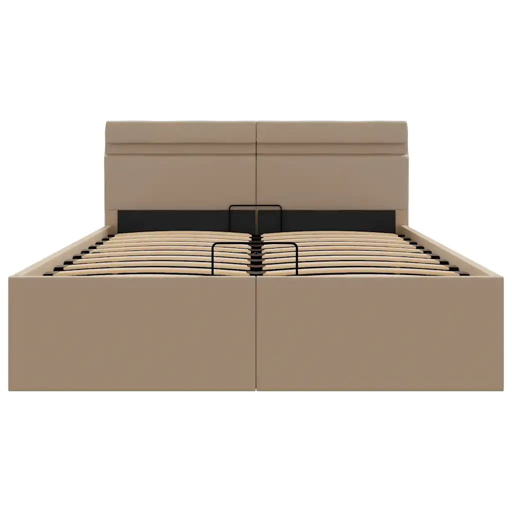 Giroletto Idraulico con LED Cappuccino Similpelle 140x200cm 285561