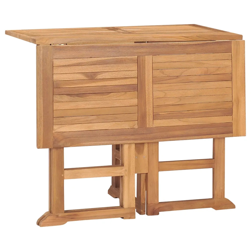 Set da Pranzo da Giardino 5 pz Pieghevole in Massello di Teak cod mxl 35745
