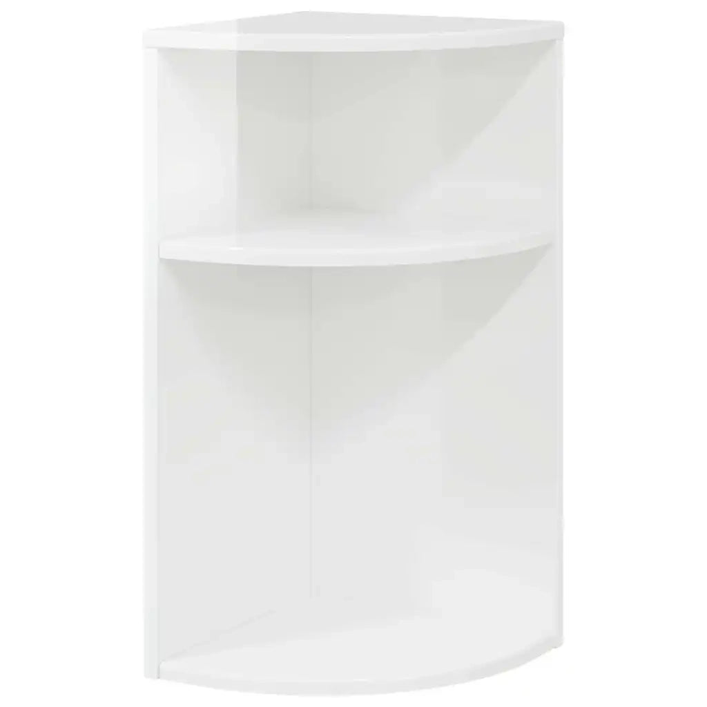 Tavolino Bianco Lucido 29,6 x 29,6 x 60 cm Legno multistrato
