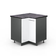 Mobile ad angolo cucina Fame-Line Bianco lucido/Antracite 80.5 cm, PL Antracite Vicco