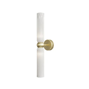 Maytoni Applique contemporanea Antic 2 luci G9 oro metallo vetro bianco