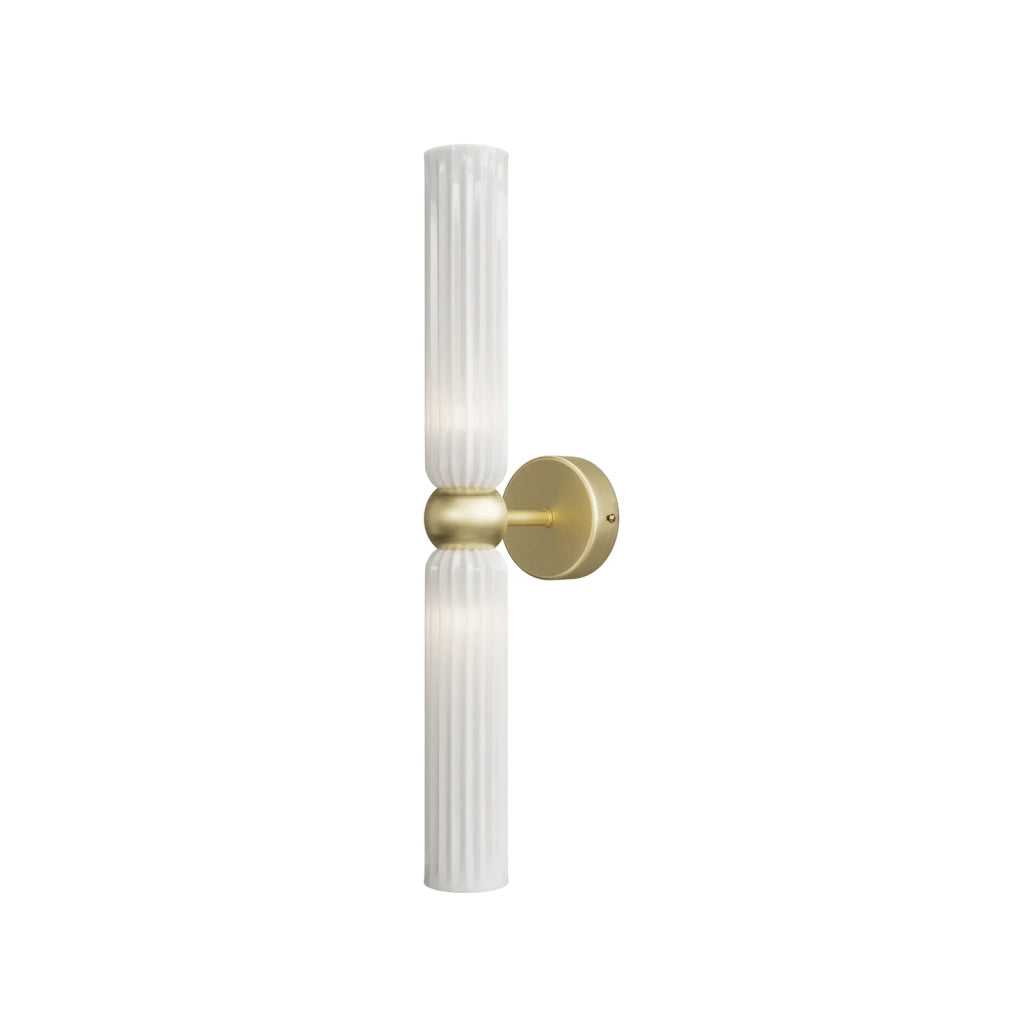 Maytoni Applique contemporanea Antic 2 luci G9 oro metallo vetro bianco
