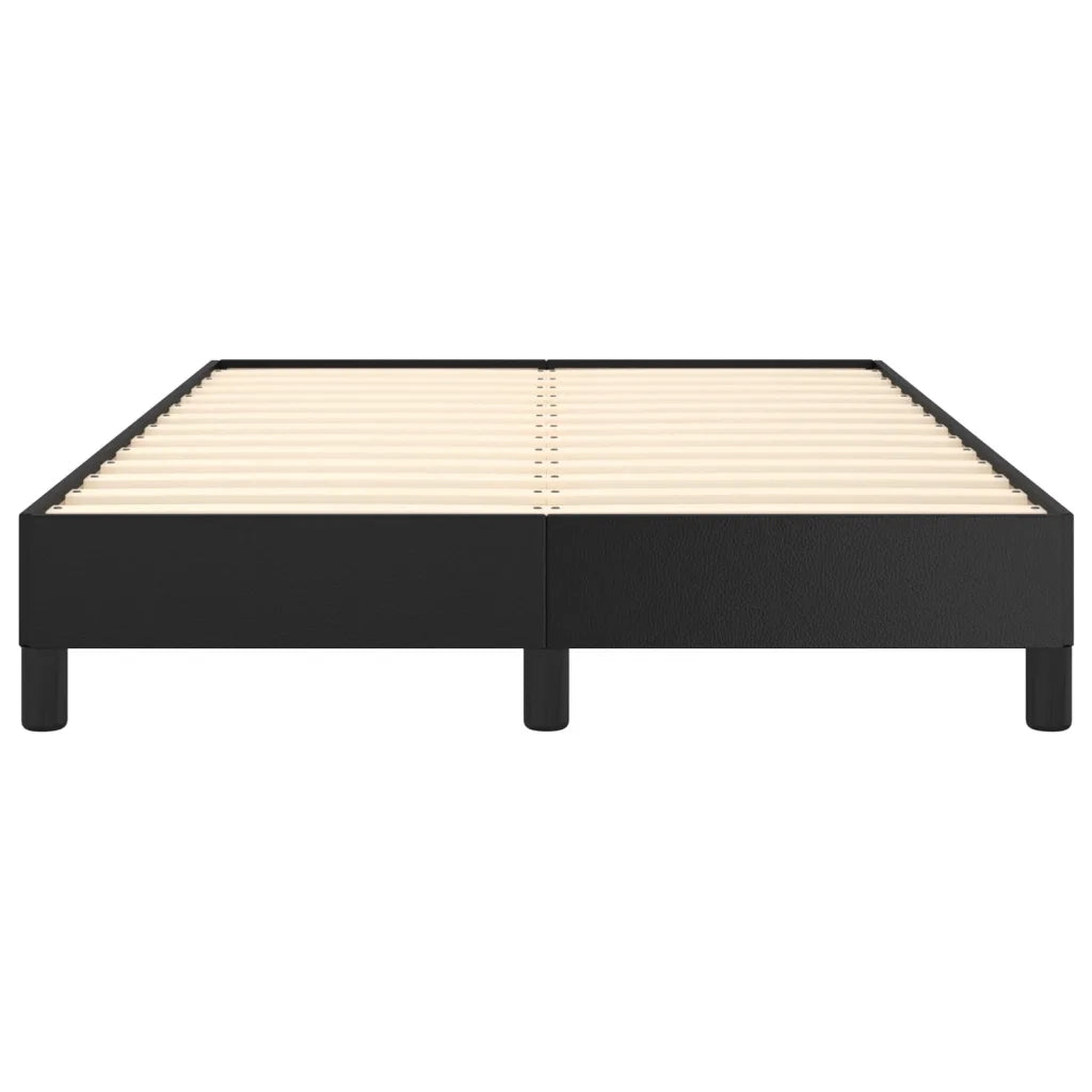 Giroletto senza Materasso-Struttura Letto Nero 120x190 cm Similpelle 619878
