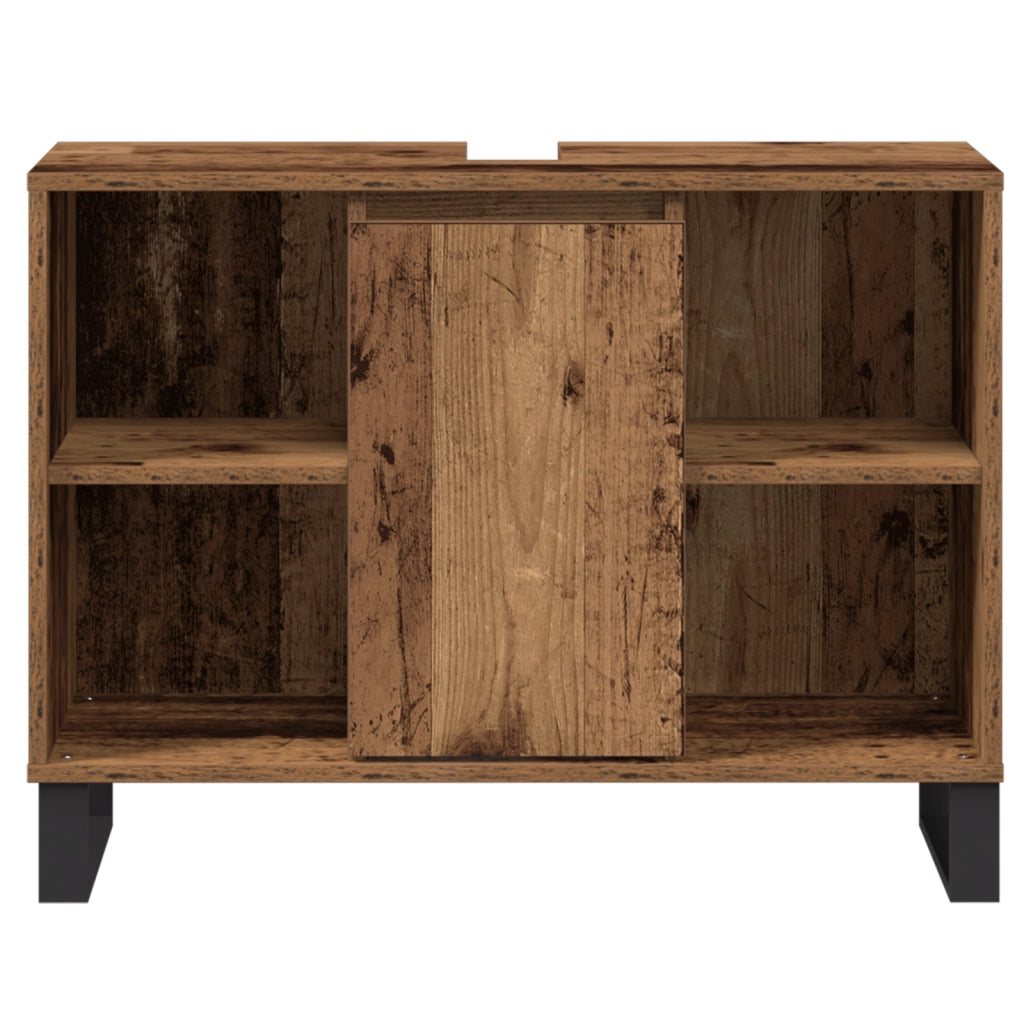 Mobile Lavabo Legno Invecchiato Truciolare Medio Mobile Lavabo