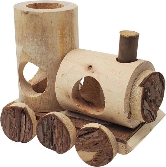 Casa per Roditori/Casa di Riposo per Conigli/Dwarf per Roditori circa 16,5 x 14,5 x 12 cm legno di pino/faggio FSC certificato naturale