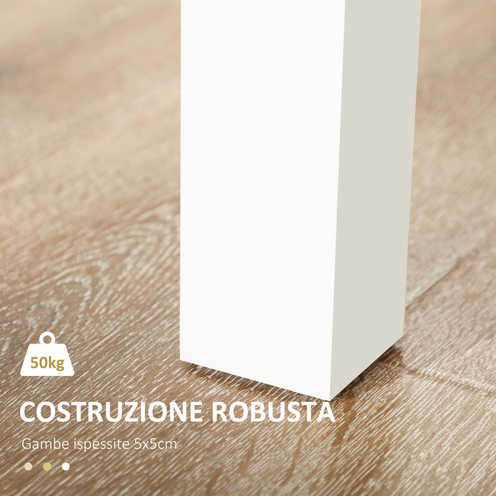 Tavolo da Pranzo Allungabile Legno Bianco Moderno ¨C zephmum ¨C 119x70x75