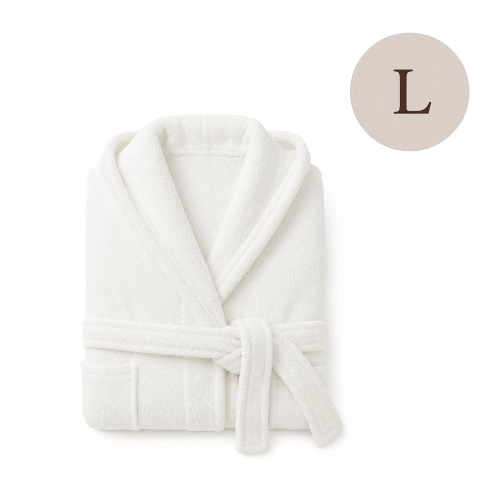 Satotite, Accappatoio 100% Cotone con Cappuccio, Bianco