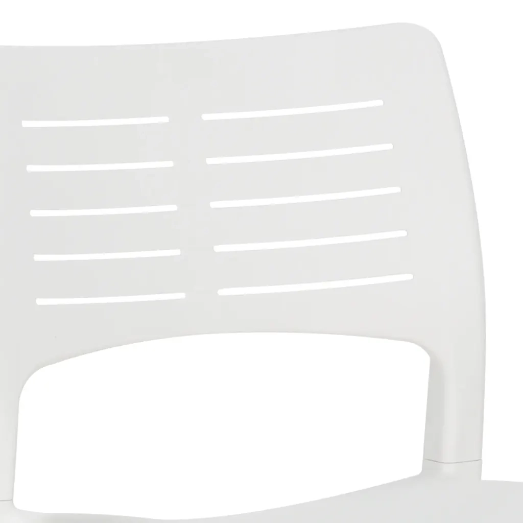 Sedie da Giardino 2 pz in Polipropilene Bianco 317729