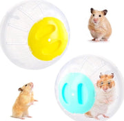 Ciclo per Hamster 145 cm - trasparente plastica - giocattolo per Hamster e piccoli roditori - blu giallo - 2 pezzi