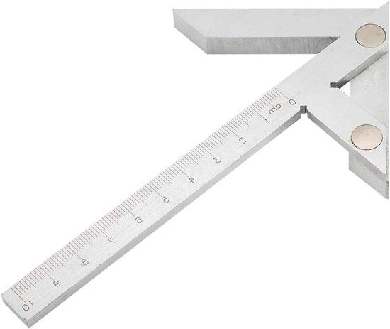 Misuratore quadrato con mida centrale Scribe strumento di misura con asta circolare Marcatura Finder di centro Misura angoli - Centraggio.