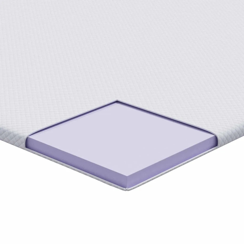 Topper per materasso Bianco 90 x 200 cm Tessuto Jacquard CFW6439437