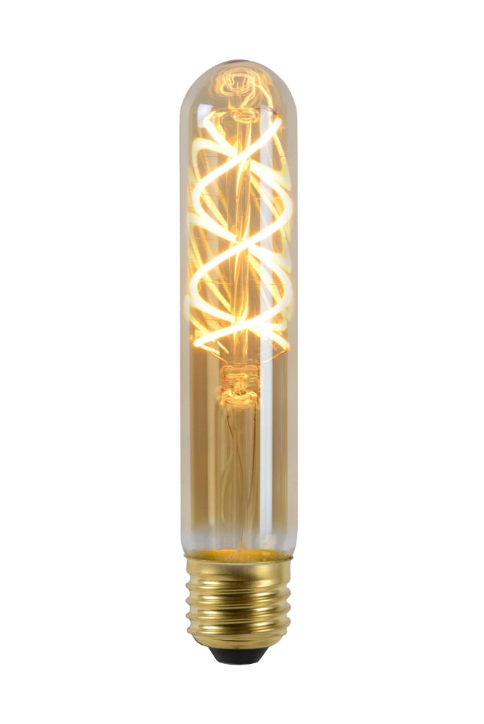 Lampadina LED filament amber tubo E27 5W Lucide