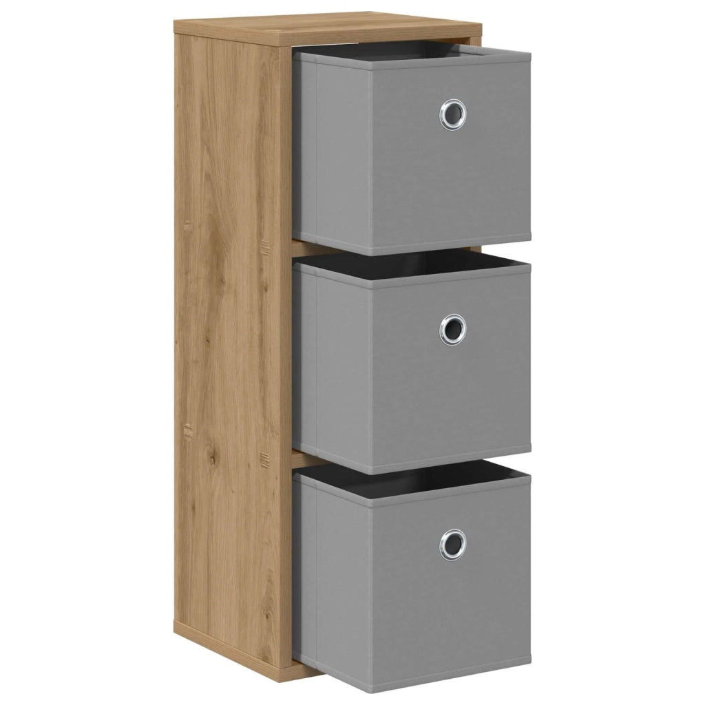 Credenza con cassetto Rovere artigianale 25,5 x 22 x 69,5 cm