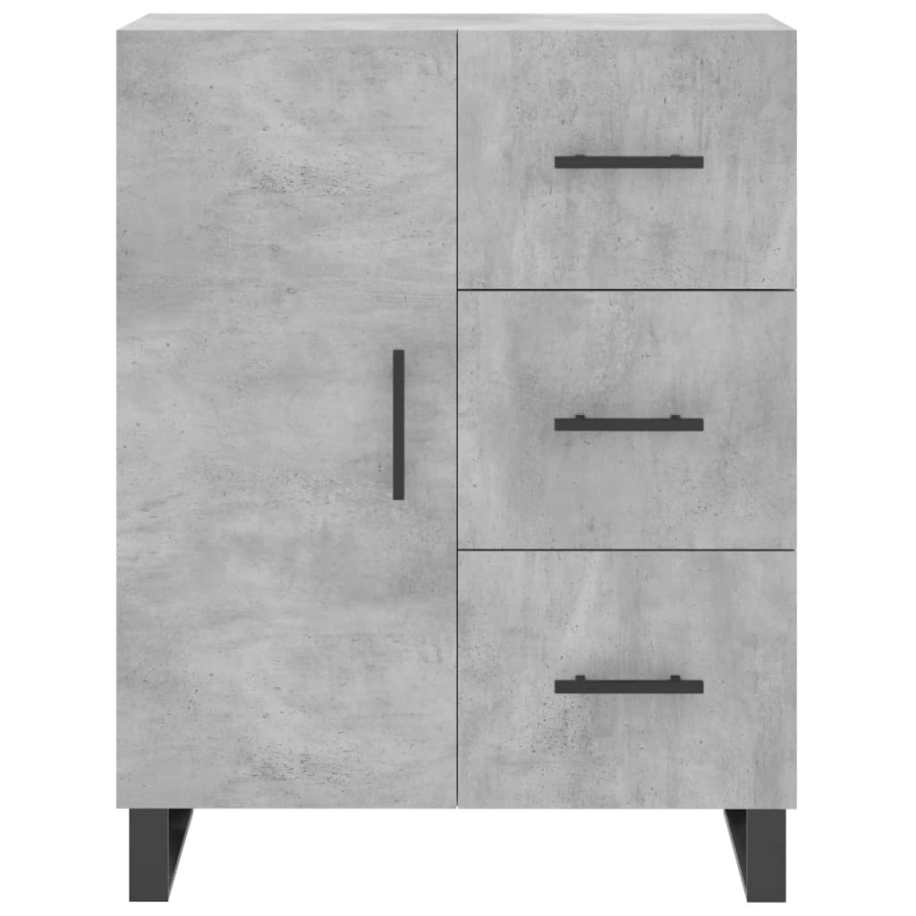 Buffet credenza cassettiera mobiletto mobile contenitore organizer cucina soggiorno salotto alto 69,5 x 34 x 180 cm legno ingegnerizzato grigio 02_0034604