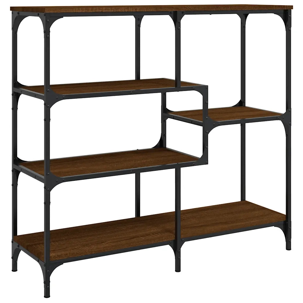 Tavolino Consolle | Tavolo d'Ingresso Rovere Marrone 103x32x95 cm Legno Multistrato