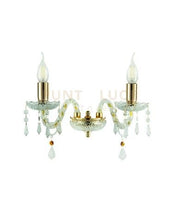 DALLAS/2 APPLIQUE ORO E CROMO 2 LUCI ATTACCO E14 L.35CM