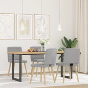 Sedie da Pranzo 4 pz Grigio Nuvola in Tessuto 3315283