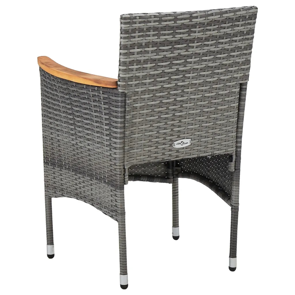 Set Mobili da Pranzo per Giardino 3 pz Grigio 3072474
