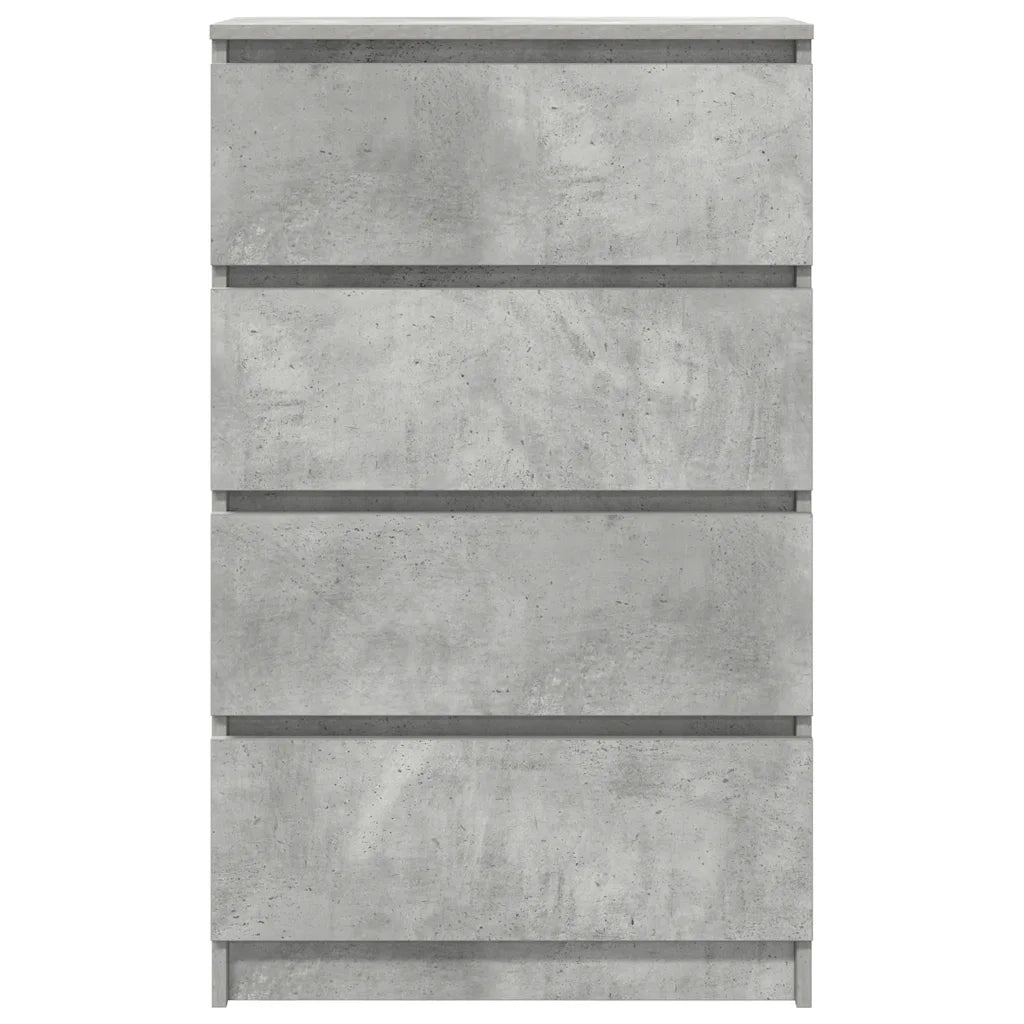 Credenza Grigio Cemento 60x35x98,5 cm in Legno Multistrato