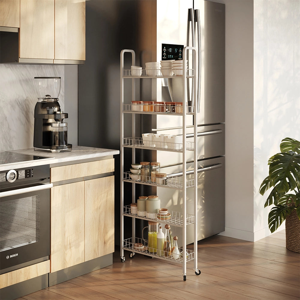 Vicco Piedistallo mobile Bianco 58 x 15 cm con 6 scomparti