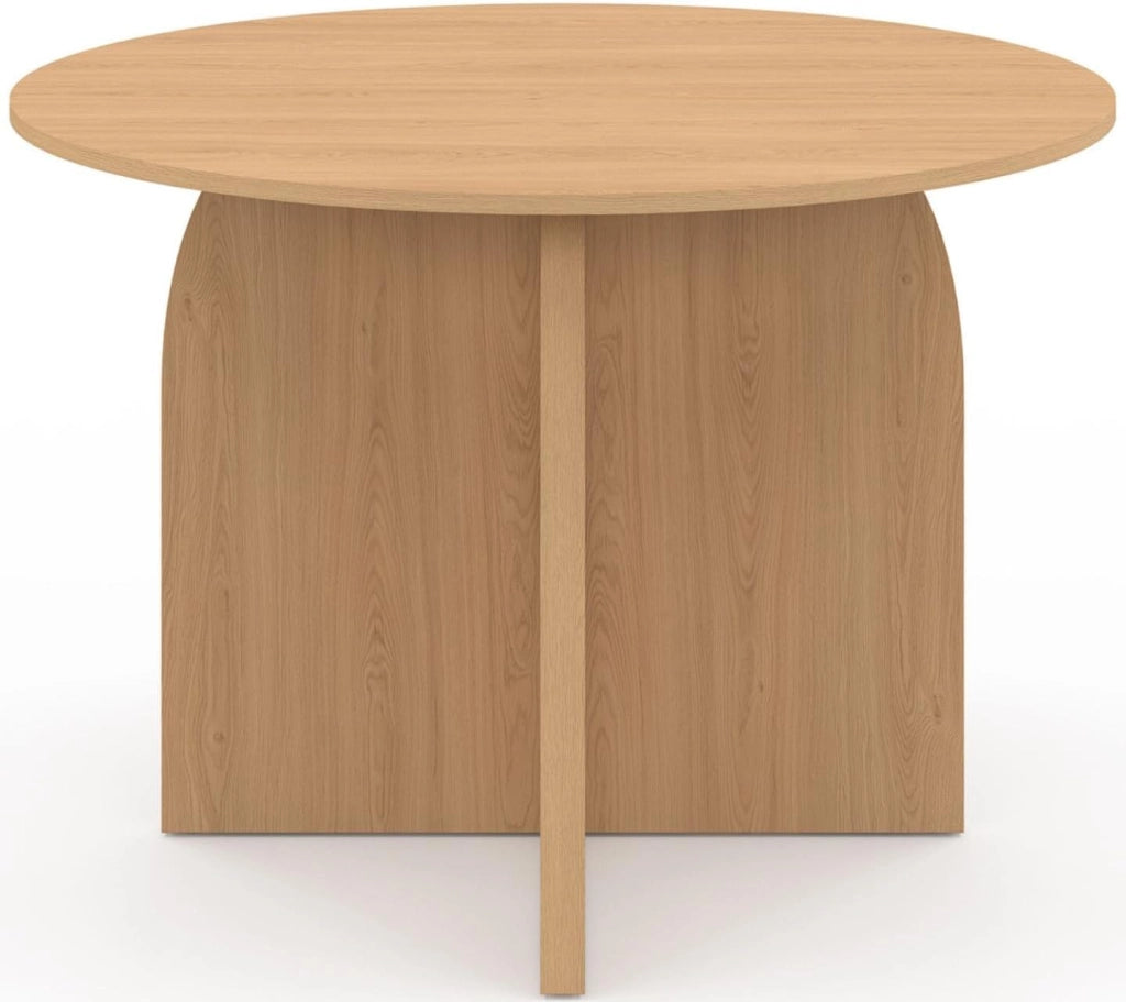 Tavolo da pranzo fisso rotondo ABY 6 persone in legno effetto faggio 110 cm
