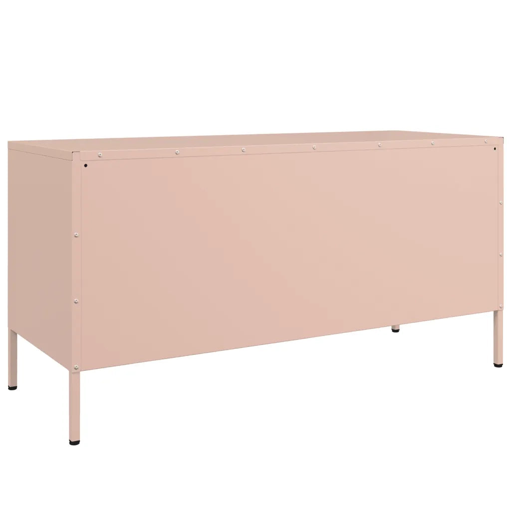 Mobile TV Rosa 100,5x39x50,5 cm in Acciaio 842989