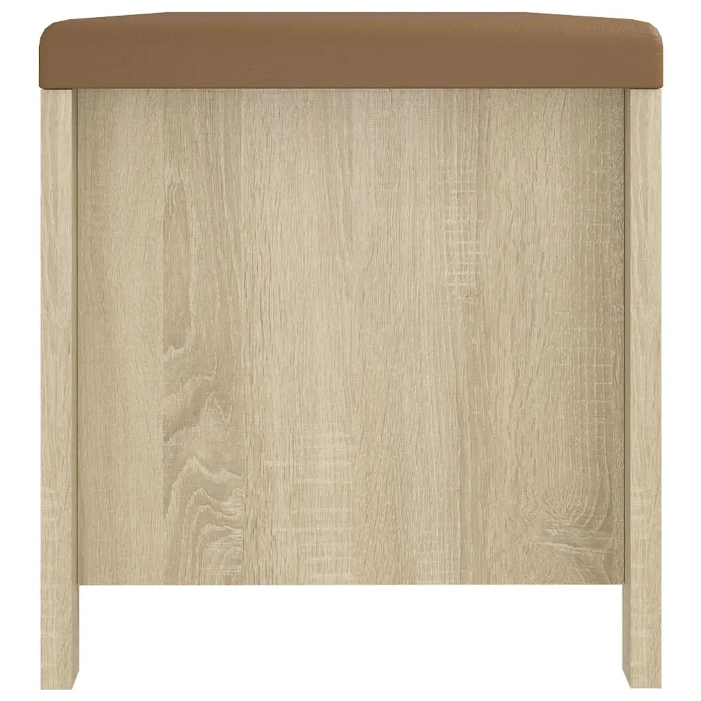 Contenitore con Cuscino Rovere Sonoma 105x40x45cm Multistrato