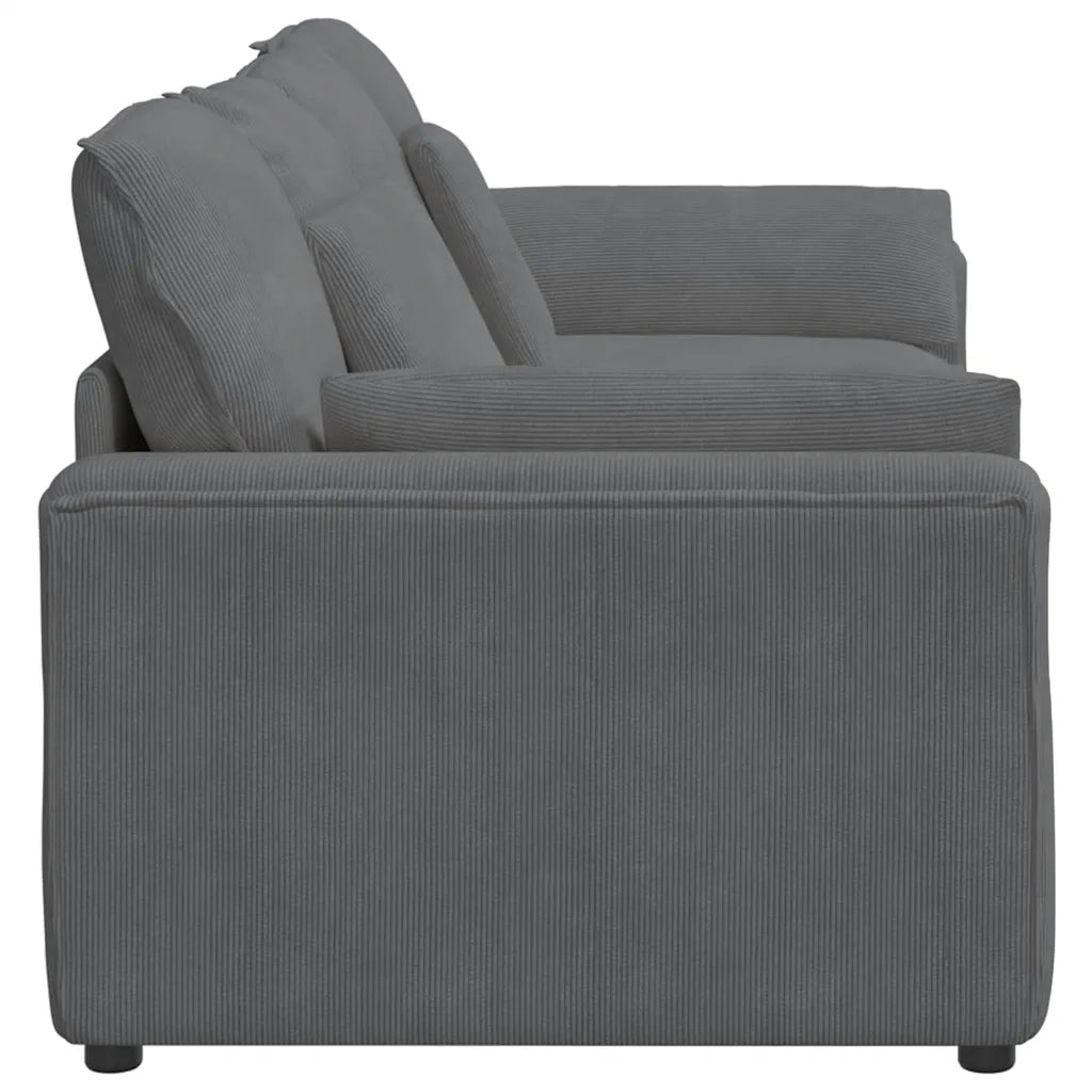 Divano Modulare con Cuscini Grigio Scuro 3321138