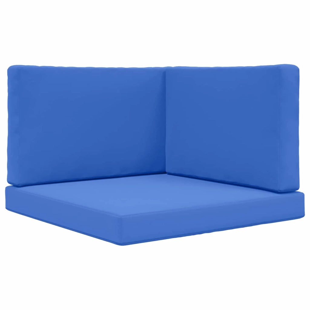 Cuscino per divano da esterno 3 pcs Blu Reale Poliestere