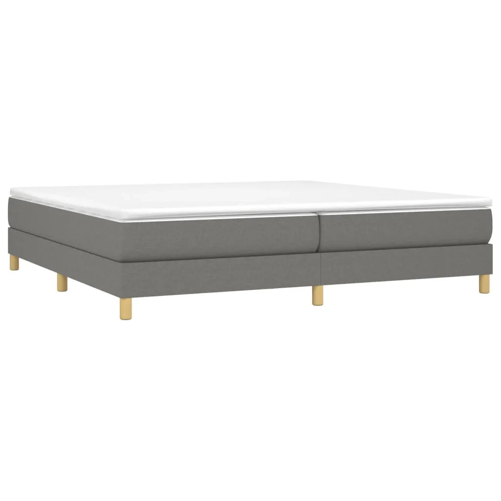 Struttura Letto a Rete a Molle Grigio Scuro 200x200 cm Tessuto 3120639