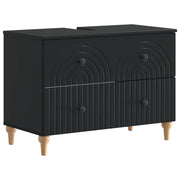 Armadio per Lavabo da Bagno ALKMAAR Nero 82 x 41 x 59 cm 896136