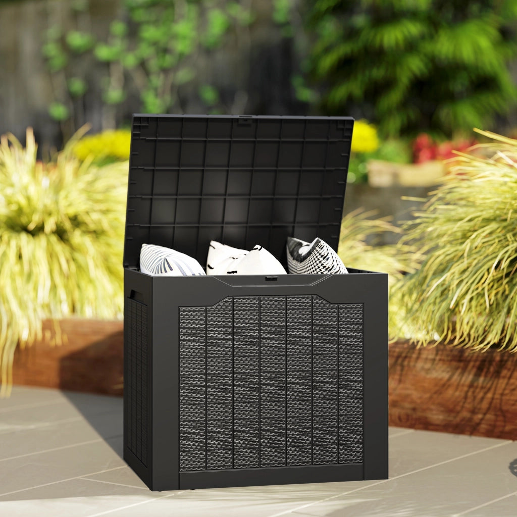 Baule da Giardino ¨C zephmum ¨C Nero 56x41x50 cm Impermeabile