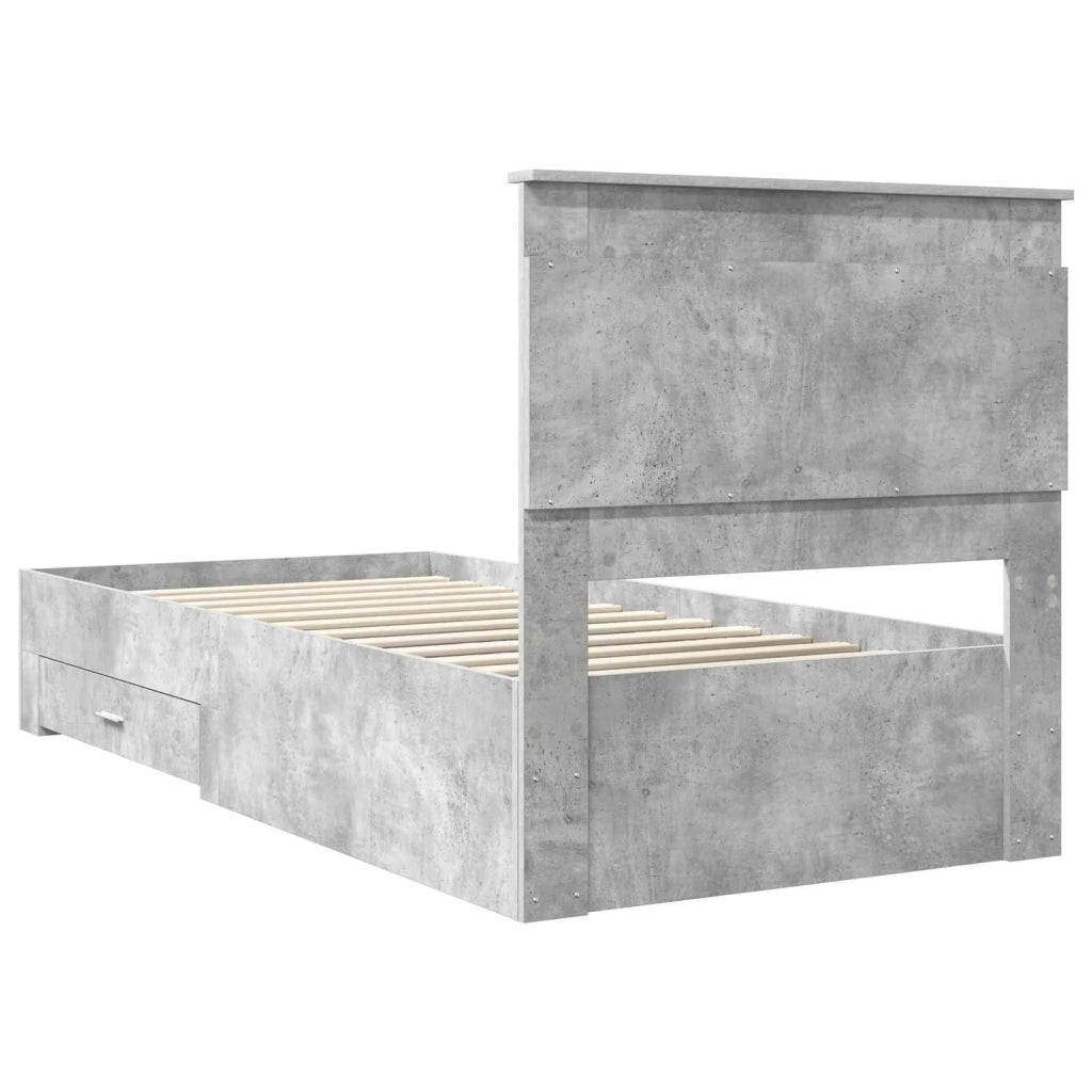 Struttura del letto-Giroletto Grigio Certo e Argento 75 x 190 cm 172213