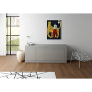 Madia moderna 3 ante/3 cassetti 200x40x83,5 cm Elios - Cashmere