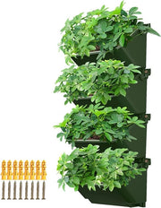 Set di supporto verticale per piante da 4 - Tappeto verde per giardino con vasi per fiori