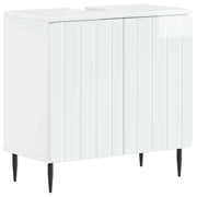 Armadio per Lavabo da Bagno ZWOLLE Bianco Lucido 896349