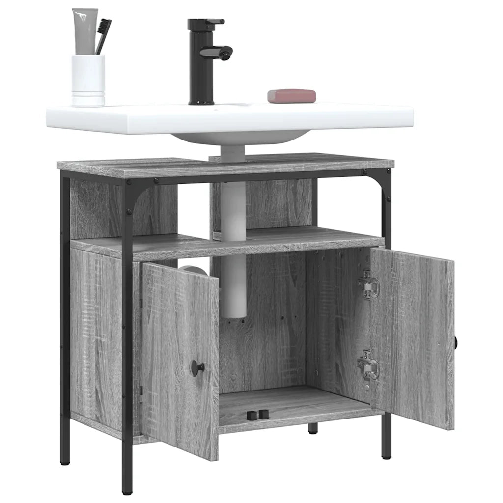 Mobile Lavabo | Armadio Lavabo Bagno Grigio Sonoma 60x30x60 cm Legno Multistrato