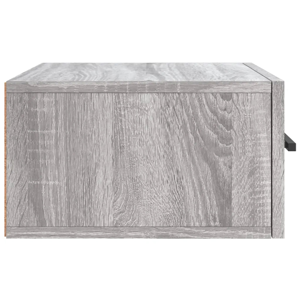 vidaXL Comodino a Muro Grigio Sonoma 35x35x20 cm