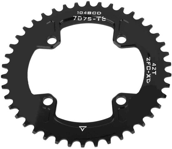 Catena a doppia velocità 40T/42T - Bcd 104 mm - Lega di alluminio