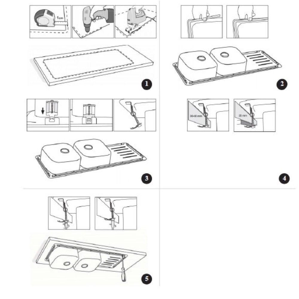 Lavello incasso cucina acciaio 76x43.5 una vasca e gocciolatoio sinistro SA07SX Samet