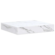 Scaffale da parete | Ripiano a parete | Mensola a parete Marmo Bianco 23 x 23,5 x 4 cm