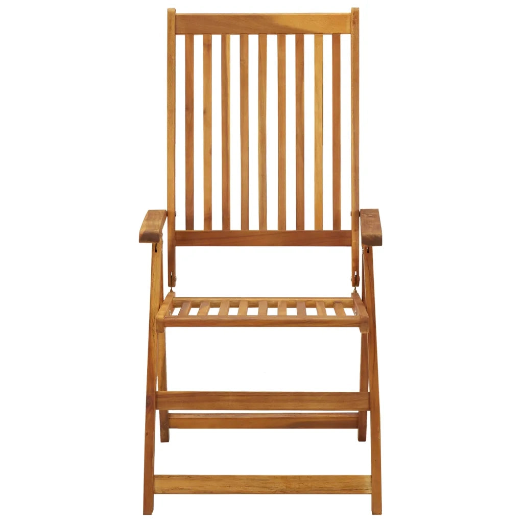 Sedie da Giardino Pieghevoli 6 pz con Cuscini Massello Acacia 3064126